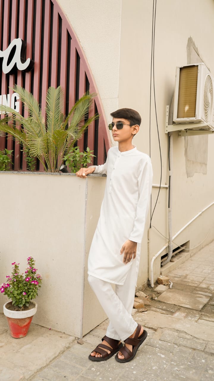 Combo Premium Embroided Grey & Blue Boys Shalwar Kameez | Wash & Wear